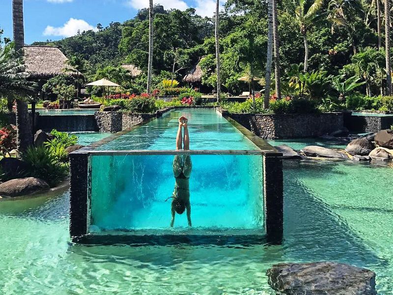 Laucala Island Resort pool in Fiji
