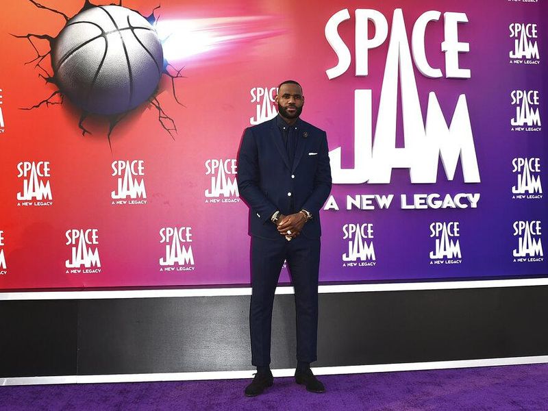 LeBron James at Space Jam premier