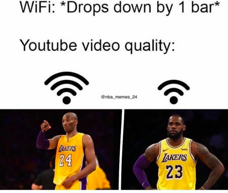 LeBron, Kobe wifi meme