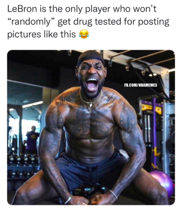 LeBron workout meme