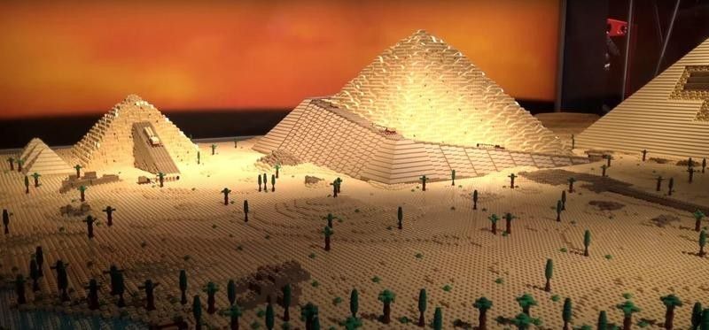 Lego Pyramid of Giza at the Museum of Science and Industry in 2016
