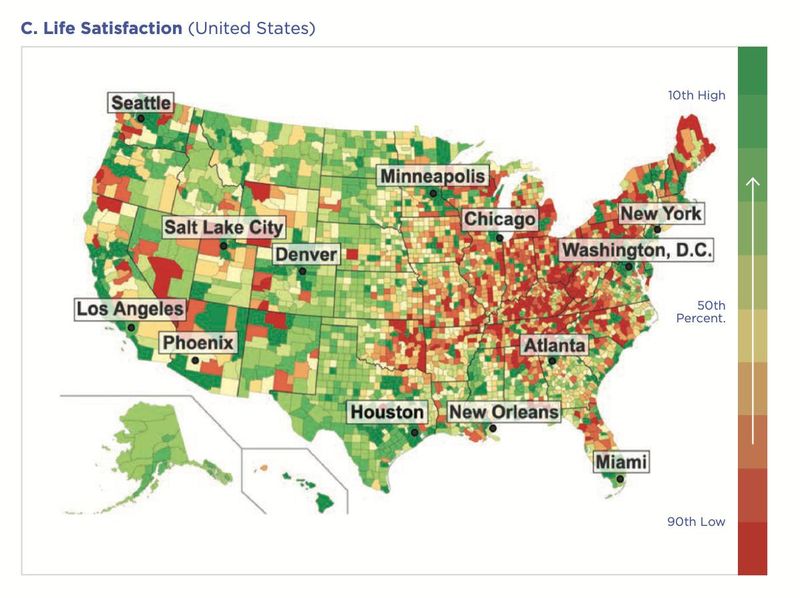 Life satisfaction in the United States