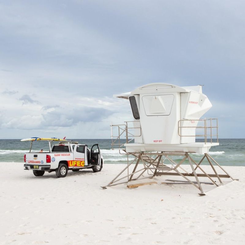 Lifeguard stand at Gulf Islands National Seashore