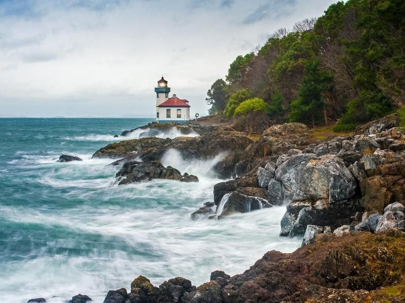 Lighthouse in San Juan Islands, Washington