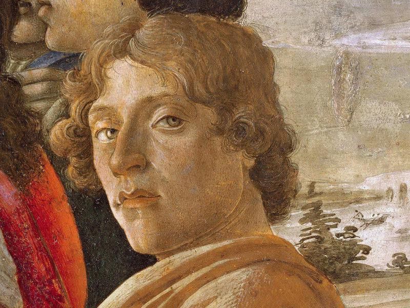 Likely self-portrait of Botticelli
