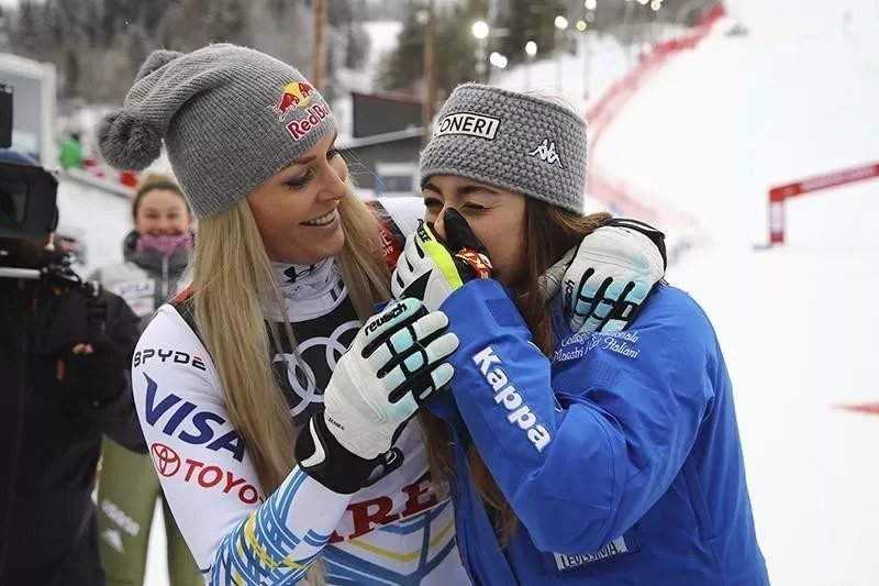 Lindsey Vonn, left, was one of the greatest skiers of all time.