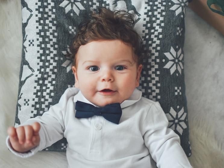 Little baby in a bow tie