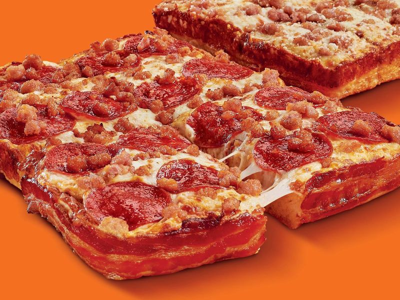 Little Caesars Bacon-Wrapped Deep-Dish Pizza