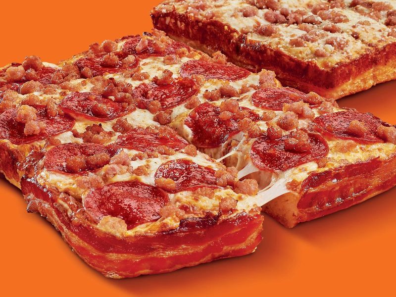 Little Caesars Bacon-Wrapped Deep-Dish Pizza