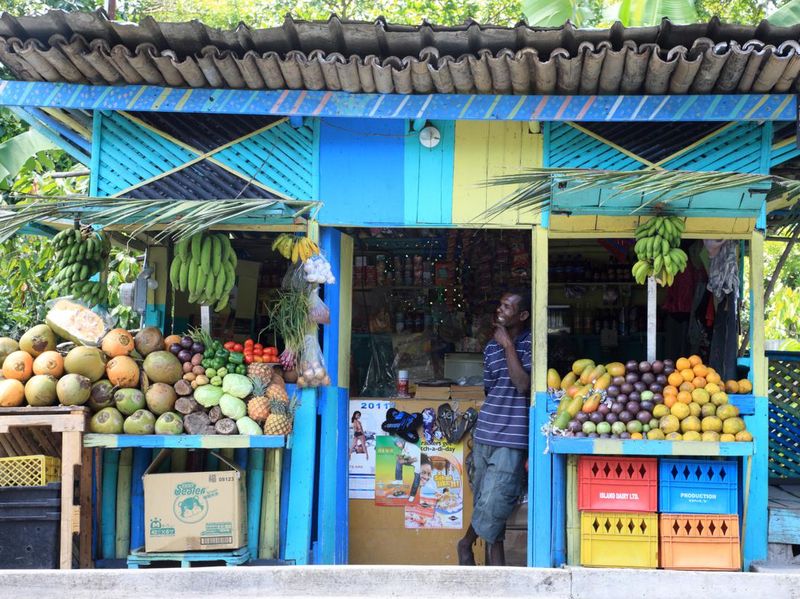 Local Fruit Stand in Ocho Rios, Jamaica