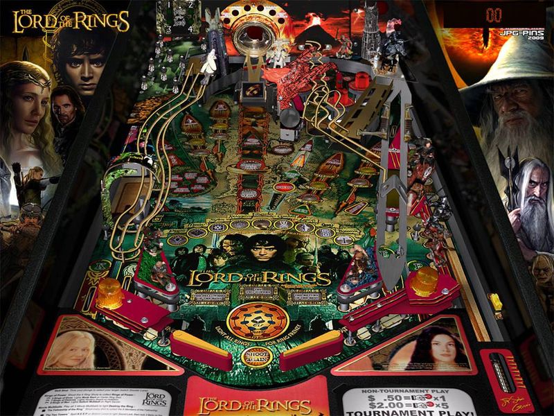 Lord of the Rings pinball game