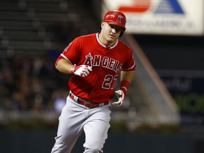 Los Angeles Angeles center fielder Mike Trout