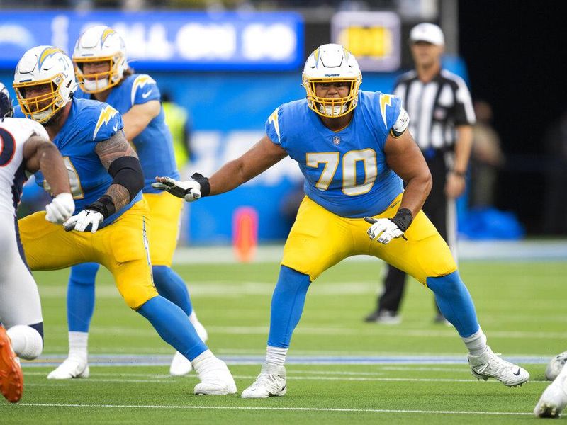 Los Angeles Chargers offensive tackle Rashawn Slater