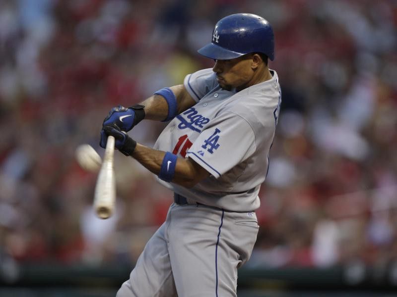 Los Angeles Dodgers' Rafael Furcal bats