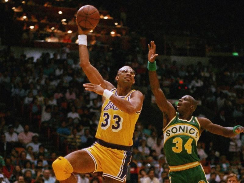 Los Angeles Lakers Center Kareem Abdul-Jabbar