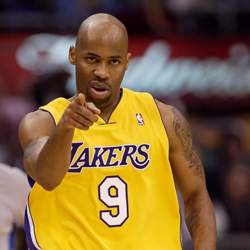 Los Angeles Lakers' Chucky Atkins reacts