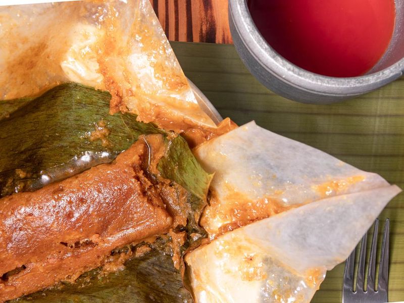 "Los Pasteles" is a typical Puerto Rican food dish