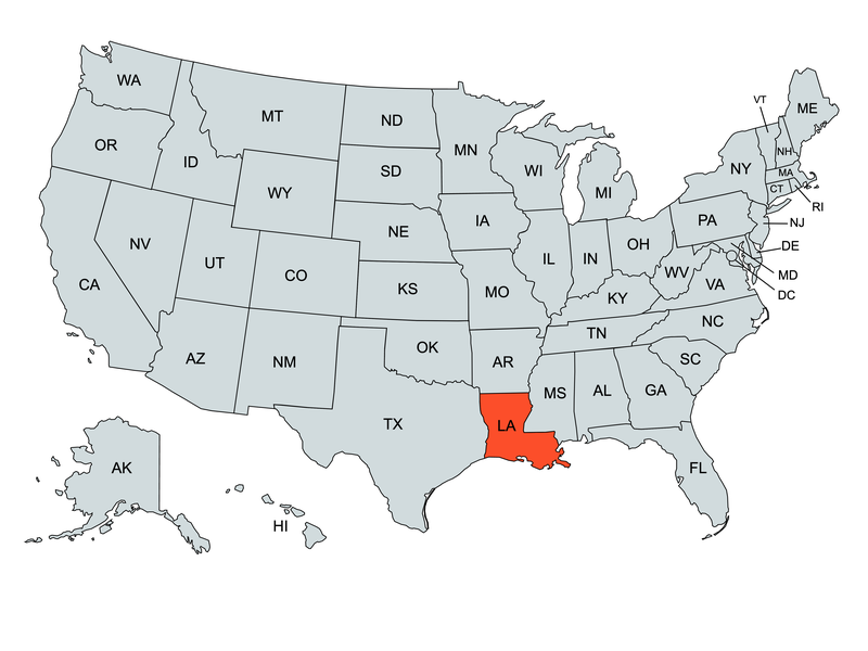 Louisiana State Education Map