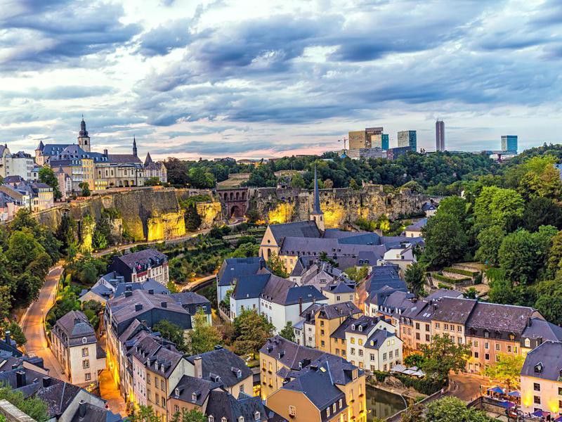 Luxembourg at sunset