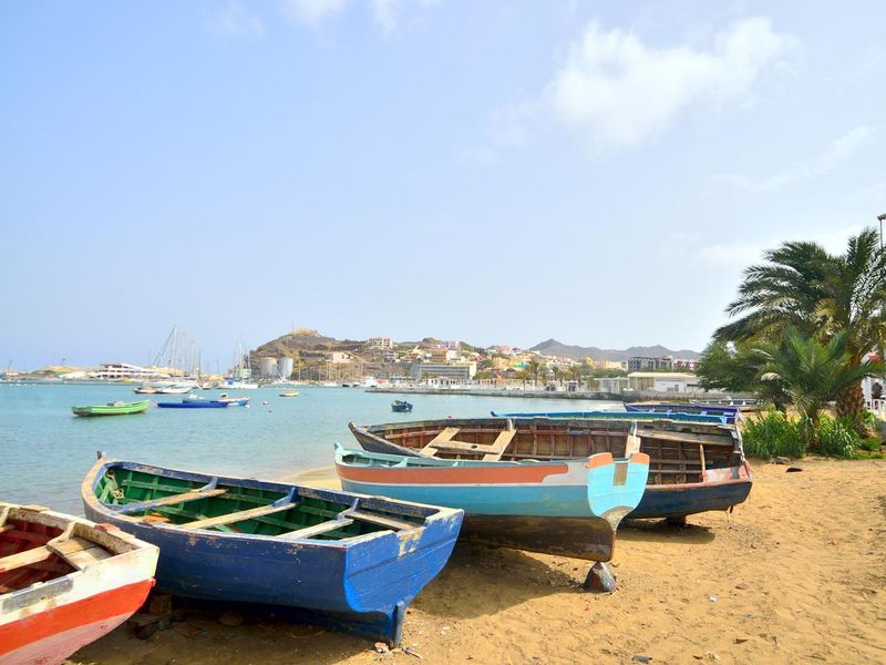 Mabota Beach in Mindelo, Cape Verde