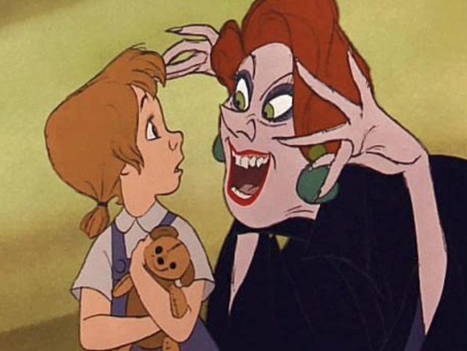 Madame Medusa and Penny in The Rescuers