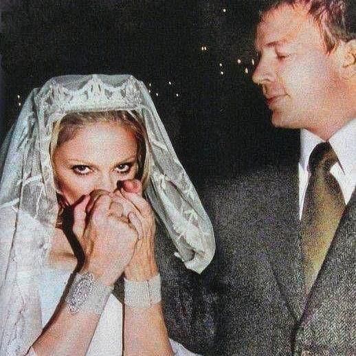 Madonna and Guy Ritchie at wedding