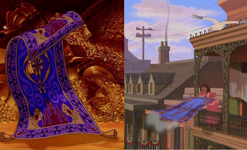 Magic Carpet cameo in Princess and the Frog