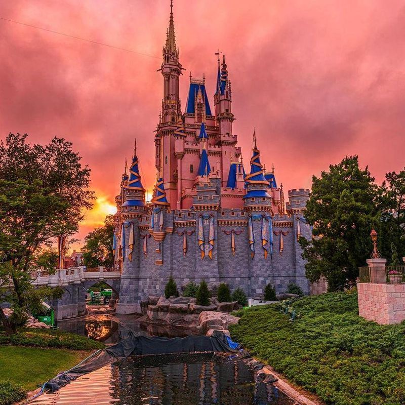 Magic Kingdom at sunset