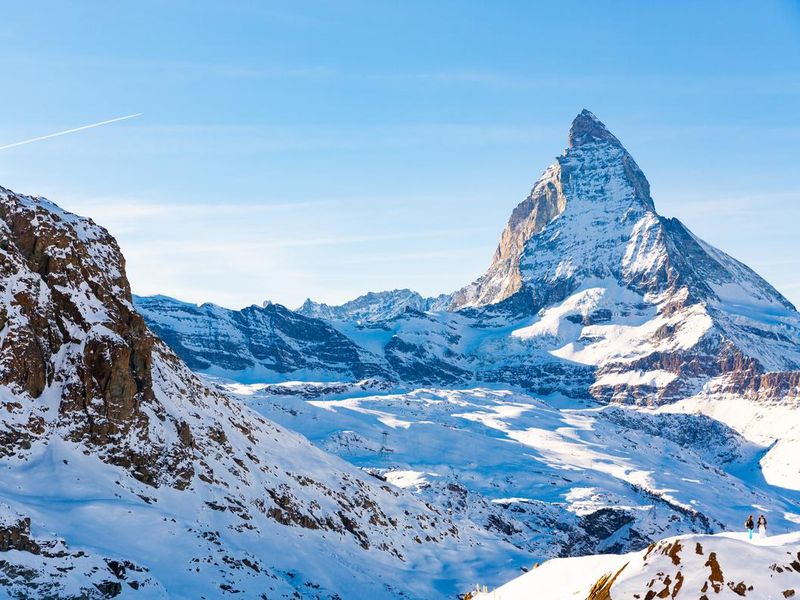 Majestic view of Matterhorn in Switzerland