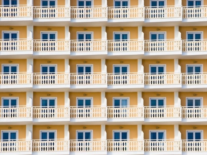 Mallorca hotel with balconies