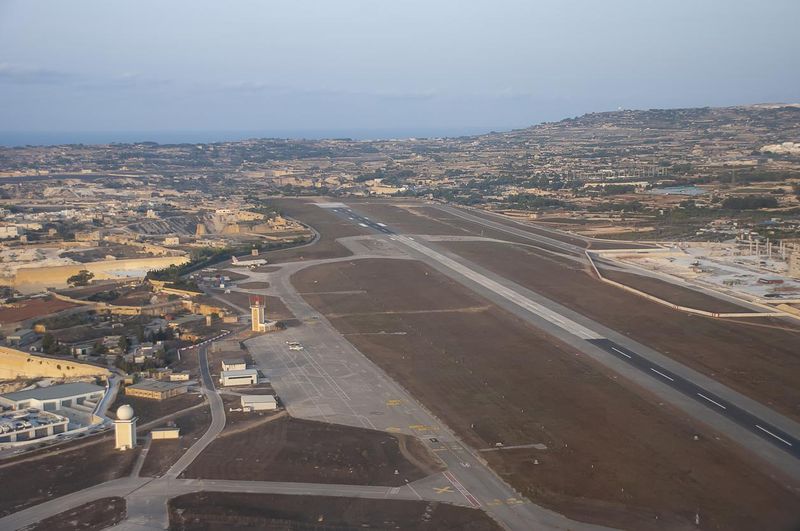 Malta International Airport on site of former military base of RAF Luqa
