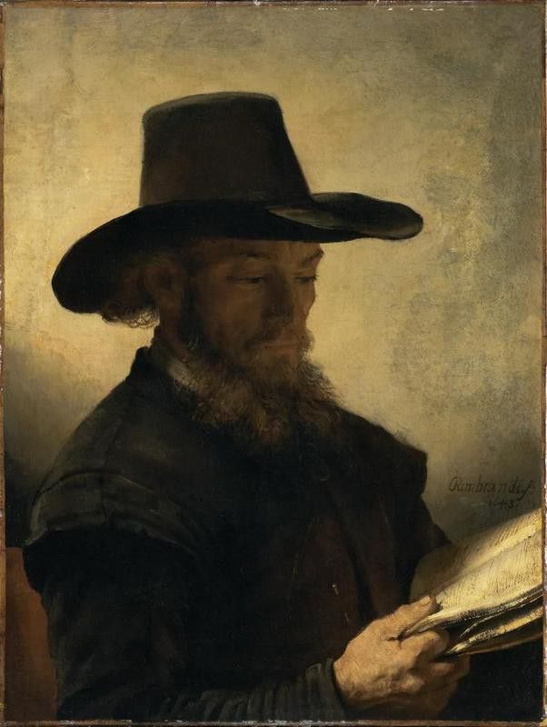 Man Reading Rembrandt