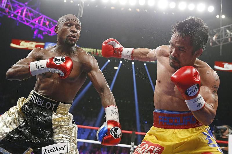 Manny Pacquiao and Floyd Mayweather Jr.