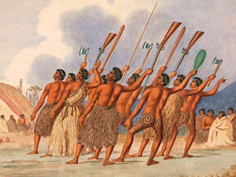 Maori war haka dance