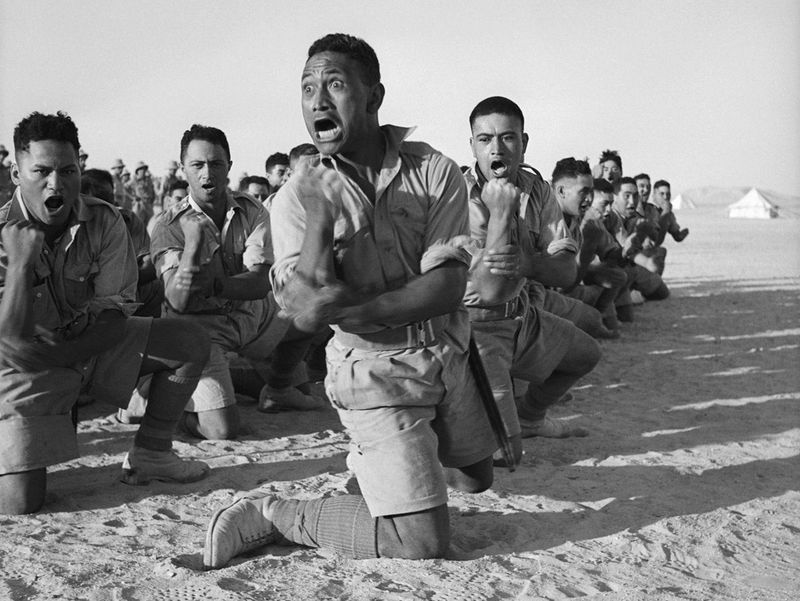 Maori warriors in Egypt during World War II