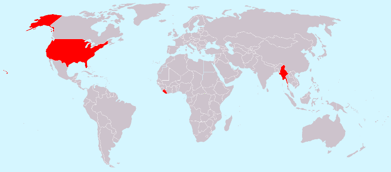 Map of Metric System Around the World