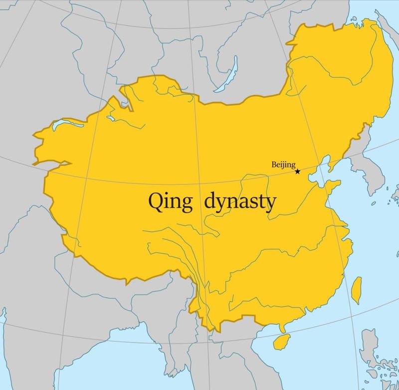Map of the Qing dynasty