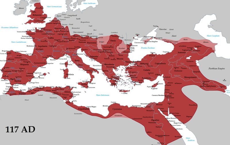 Map of the Roman empire