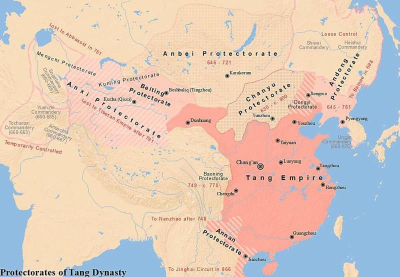 Map of the Tang Dynasty