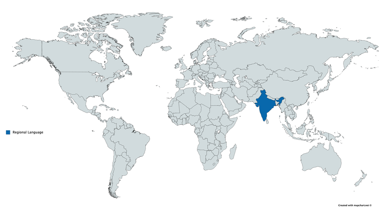 Marathi map language