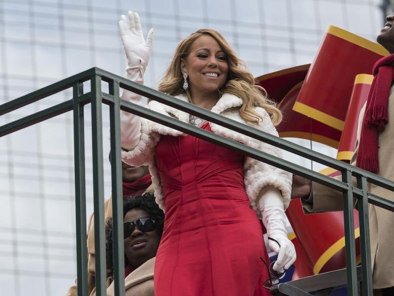 Mariah Carey at Macy's Thanksgiving day parade