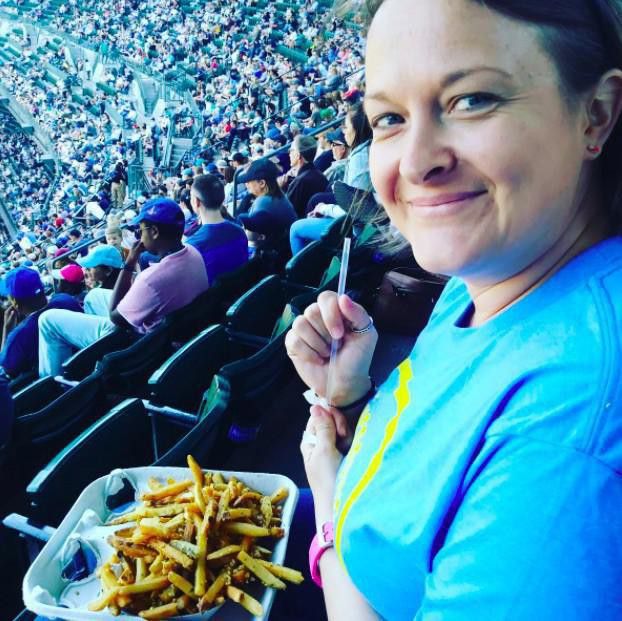 Mariners fan with fries