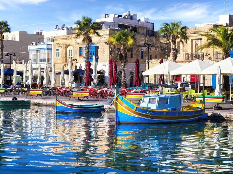 Marsaxlokk fishing village in Malta
