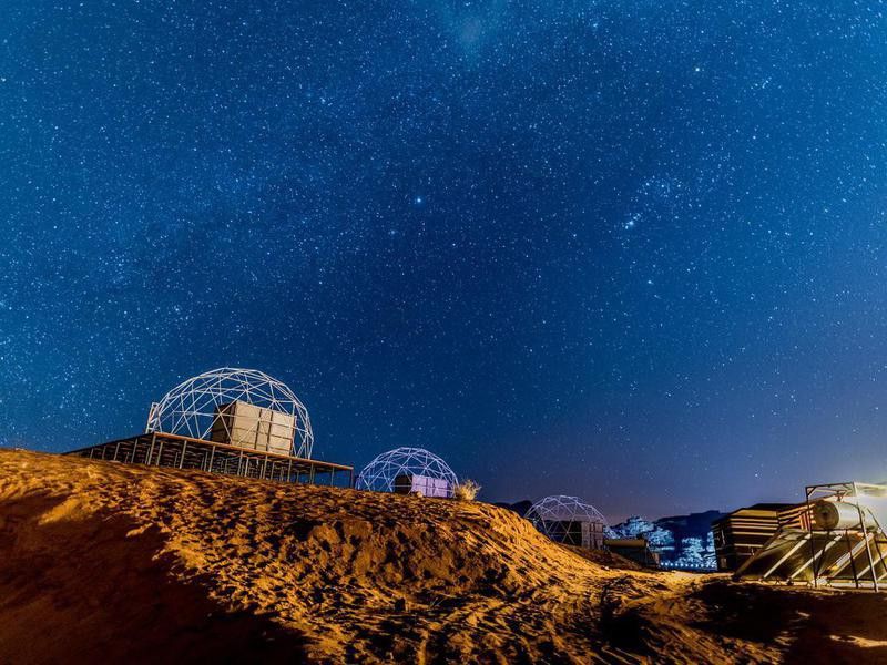 Martian domes in Wadi Rum, Jordan