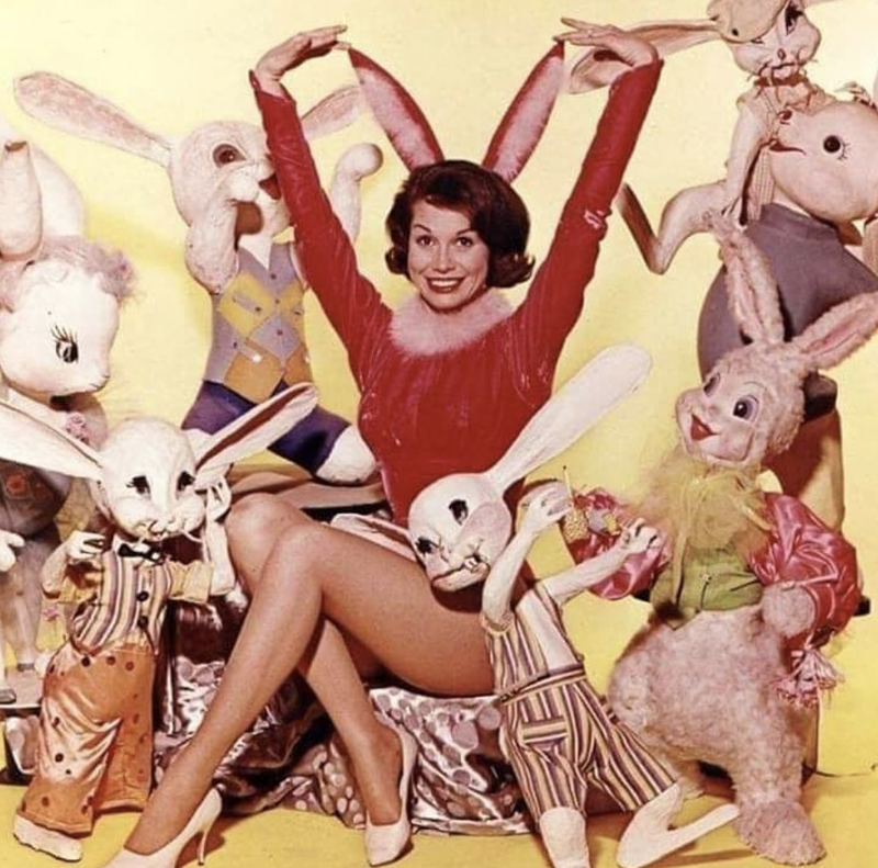 Mary Tyler Moore and bunnies