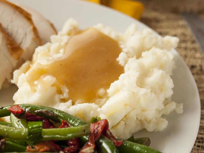 Mashed potatoes and gravy
