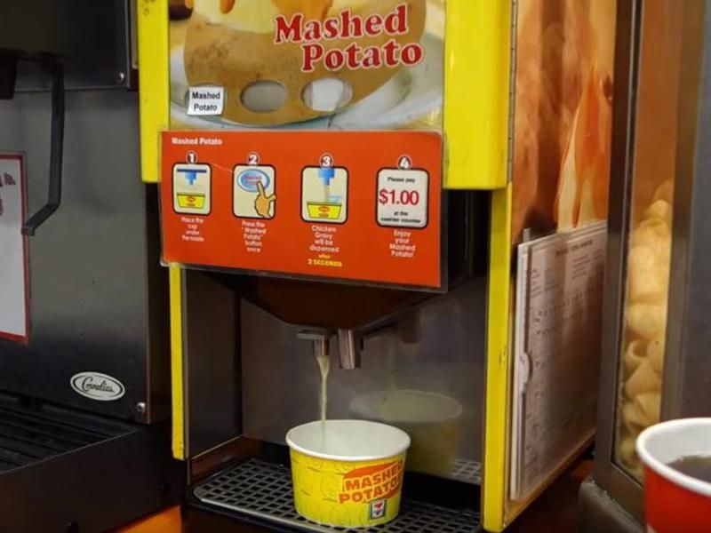 mashed potatoes vending machine