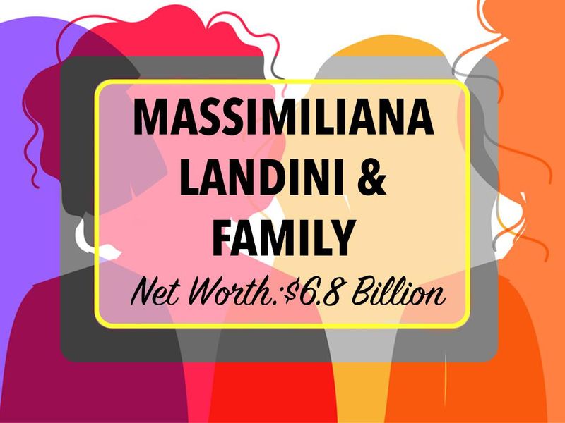 Massimiliana Landini Aleotti & family Net Worth