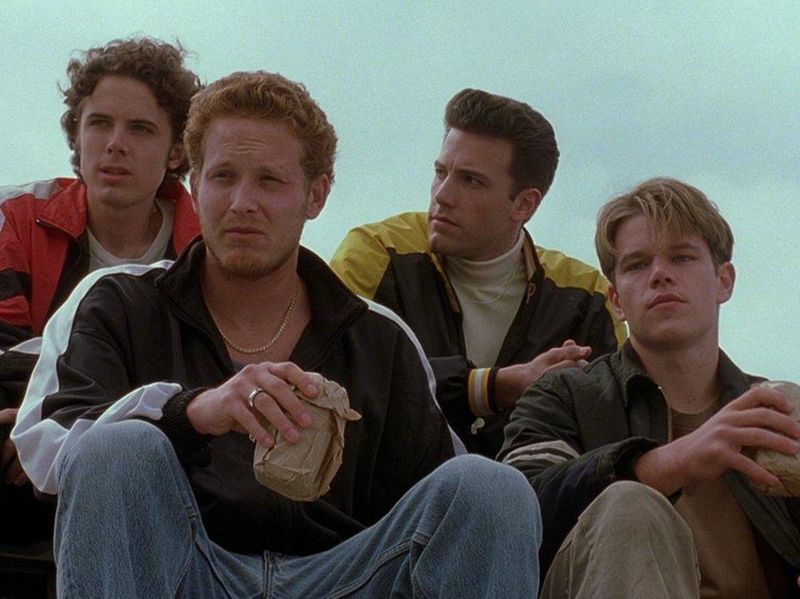 Matt Damon, Ben Affleck, Cole Hauser, Casey Affleck in Good Will Hunting