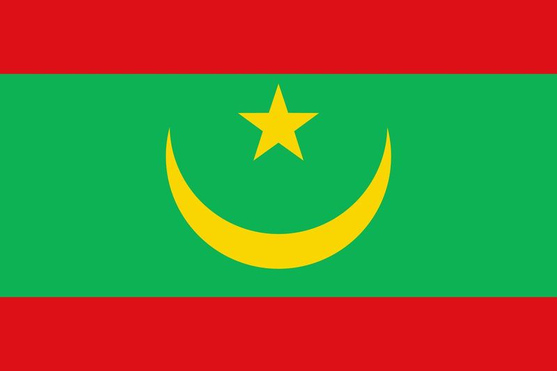 Mauritania African Country Flag